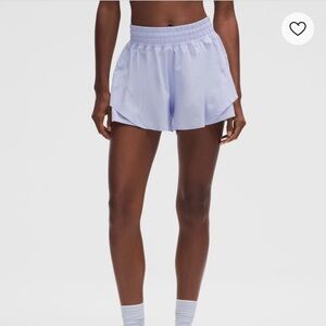 Lululemon Shake It Out High Rise Running Short - Serene Blue - NWOT